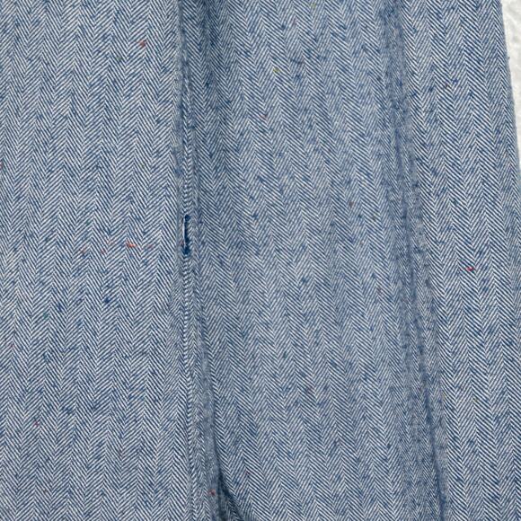 Gitman Bros Vintage Button Down Shirt herringbone blue size Small - Picture 5 of 7